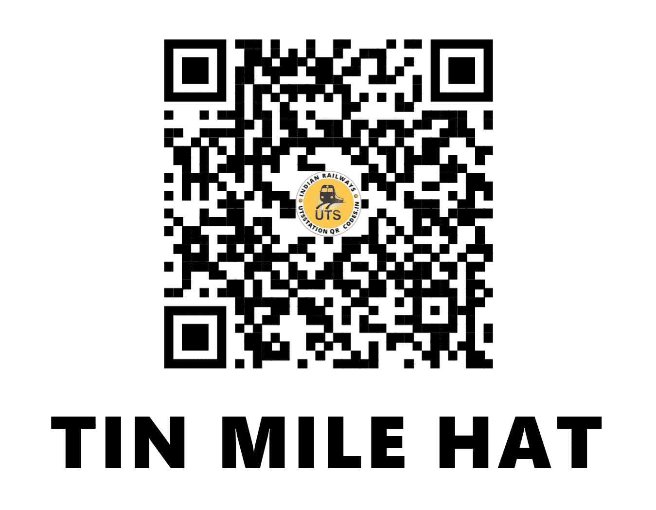 UTS QR Code for TIN MILE HAT - TMH (NF - WEST BENGAL)